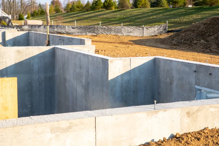 fondations beton sous sol